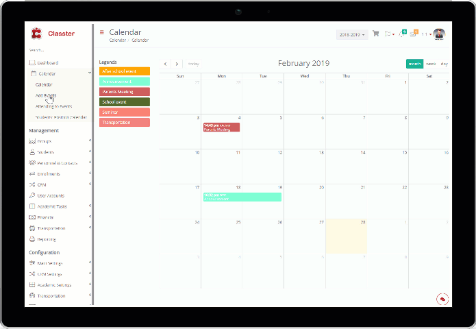 Events Management & Attendance Events Management & Attendance