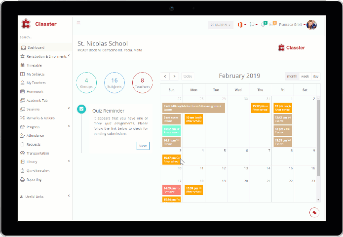 Timetable management Timetable management