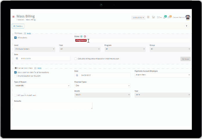 Automated mass billing