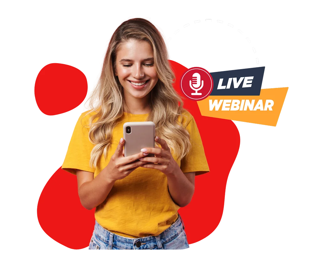 Webinar Image - Live webinar woman